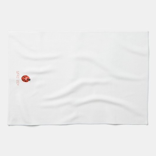 "Lucky Lady" Ladybug Kitchen Towel Geschirrtuch (Horizontal)