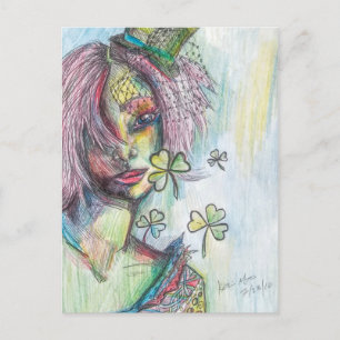 Lucky Lady Postkarte