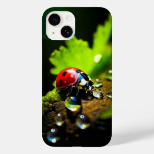 Lucky Ladybird Beetle am Leaf Case-Mate iPhone 14 Hülle