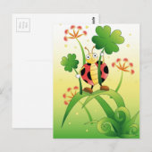 Lucky Ladybird Postkarte (Vorne/Hinten)