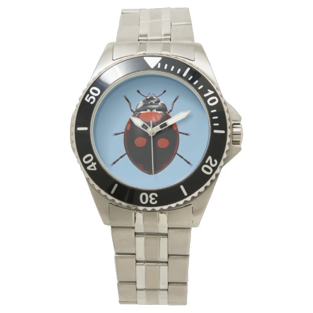 Lucky Ladybug Armbanduhr (Vorderseite)