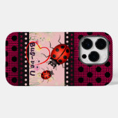 Lucky Ladybug Case-Mate iPhone Hülle (Rückseite (Horizontal))