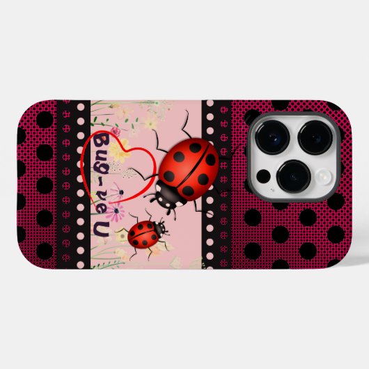 Lucky Ladybug Case-Mate iPhone Hülle (Rückseite (Horizontal))