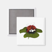 Lucky Ladybug Magnet (Vorderseite/Rückseite)