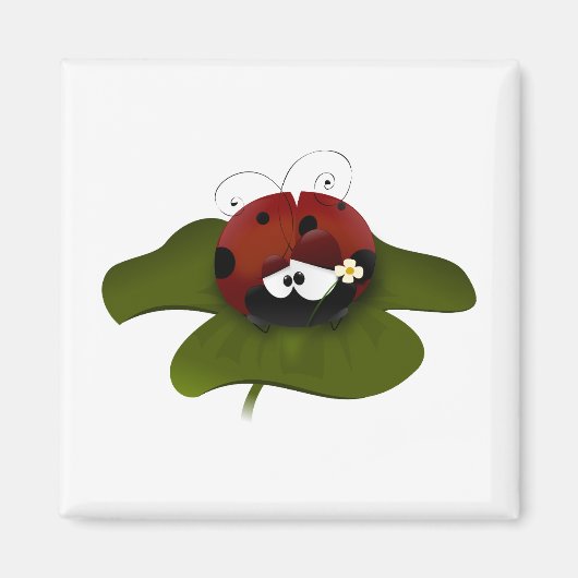 Lucky Ladybug Magnet (Vorne)