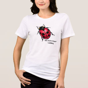 Lucky Ladybug New Hampshire Staat Insect Tri-Blend Shirt