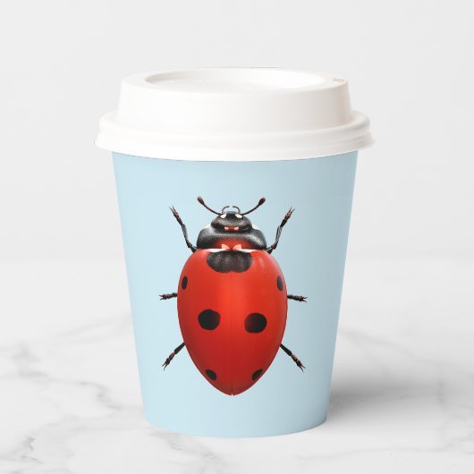 Lucky Ladybug Pappbecher (Vorderseite)