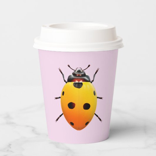 Lucky Ladybug Pappbecher (Rückseite)