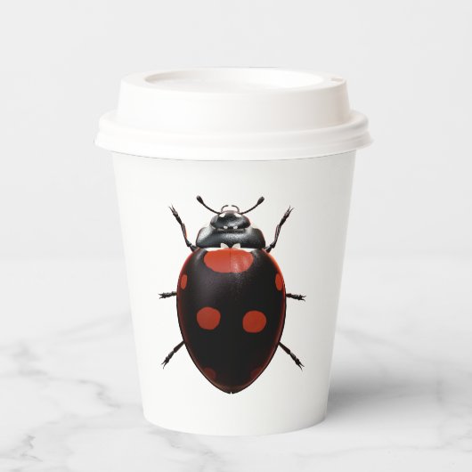Lucky Ladybug Pappbecher (Vorderseite)