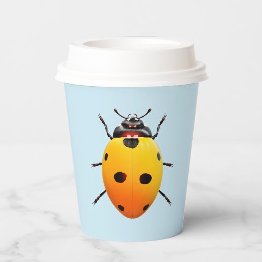 Lucky Ladybug Pappbecher (Rückseite)
