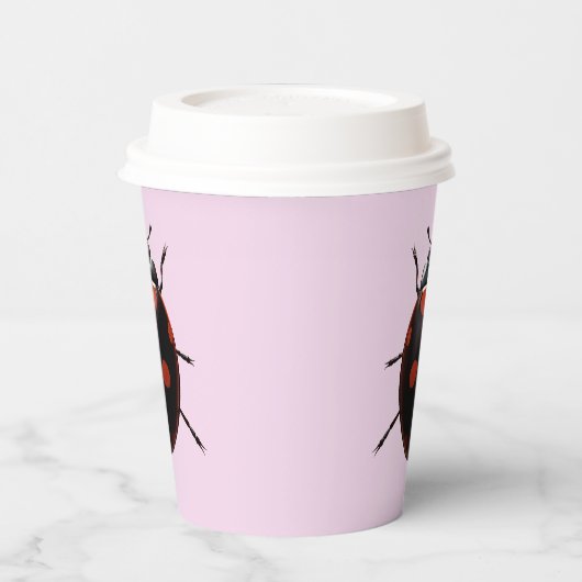 Lucky Ladybug Pappbecher (Links)