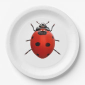 Lucky Ladybug Pappteller (Vorderseite)
