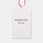 Lucky Ladybug über Leaf Geschenkanhänger (Rückseite)