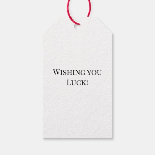 Lucky Ladybug über Leaf Geschenkanhänger (Rückseite)