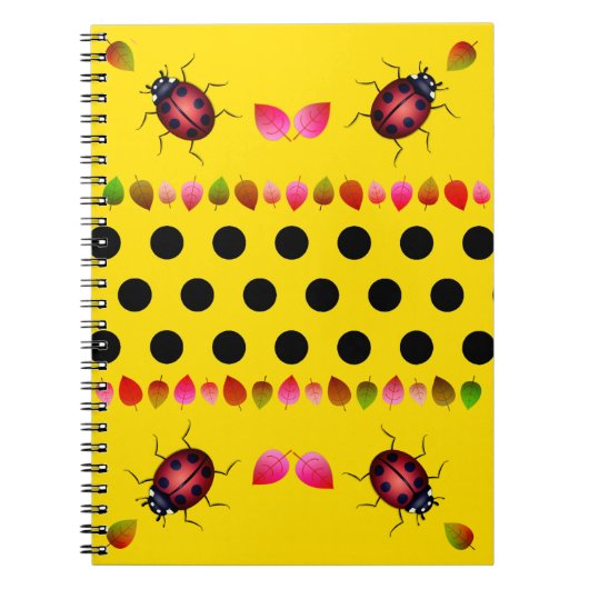 Lucky Ladybugs Notebook Notizblock (Vorderseite)