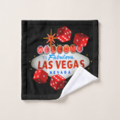 Lucky Las Vegas Badetuch Set (Waschlappen)
