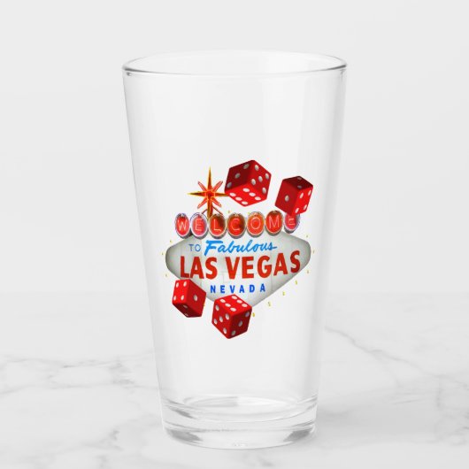 Lucky-Las-Vegas-Glas Glas (Vorderseite)
