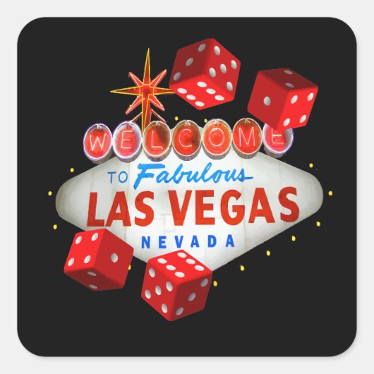 Lucky Las Vegas Stickers (Vorderseite)