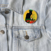 Lucky Le Chat Noir St. Patrick's Day Button (Beispiel)