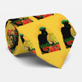 Lucky Le Chat Noir St. Patrick's Day Krawatte (Gerollt)
