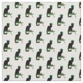 Lucky Le Chat Noir St. Patrick's Day Stoff (Muster)
