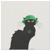 Lucky Le Chat Noir St. Patrick's Day Stoff (Nahaufnahme)