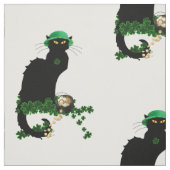 Lucky Le Chat Noir St. Patrick's Day Stoff (Muster)