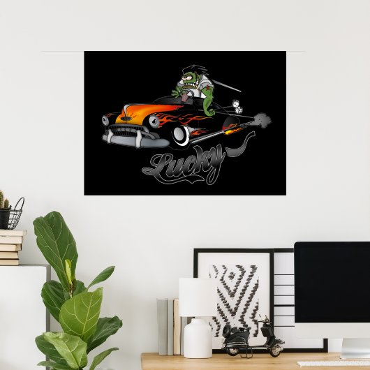 "Lucky" Lead Sled Art Poster (Heimbüro)