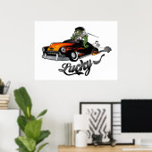"Lucky" Lead Sled Art Poster (Heimbüro)