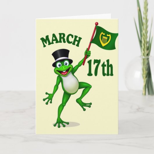 Lucky Leap March 17Th Card Karte (Vorderseite)