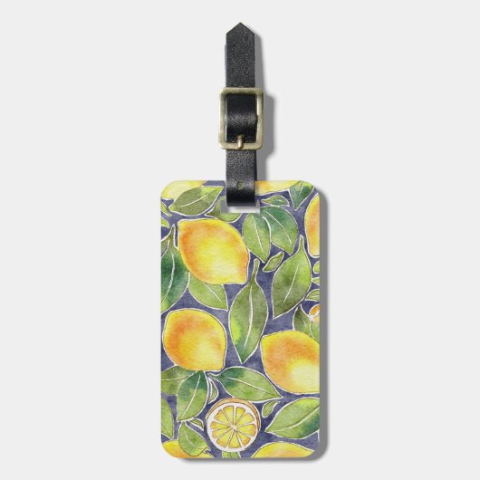 Lucky Lemon Gepäckanhänger (Vorderseite vertikal)