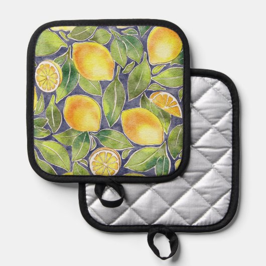 Lucky Lemon Topflappen (Vorderseite/Rückseite)