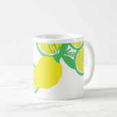 Lucky Lemons Bio Funky Coffee Tee Tasse (VorderseiteRechts)