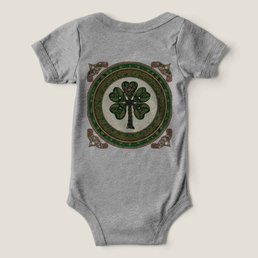 Lucky Leprechaun Baby Bodysuit - St. Patrick's Day (Design Rückseite)