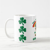 Lucky Leprechaun Cat & Rainbow Kaffeetasse (Links)