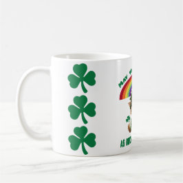 Lucky Leprechaun Cat & Rainbow Kaffeetasse