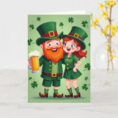 Lucky Leprechaun Celebration Card Karte (Gelbe Blume)