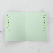 Lucky Leprechaun Dance Karte (Innenseite)