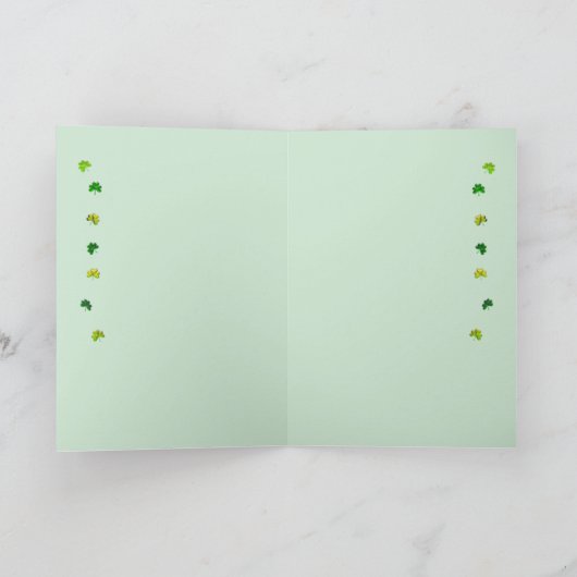 Lucky Leprechaun Dance Karte (Innenseite)