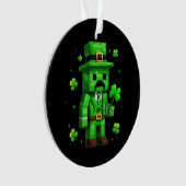 Lucky Leprechaun Funny St Patrick's Day Video Game Ornament (Vorderseite)