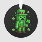 Lucky Leprechaun Funny St Patrick's Day Video Game Ornament (Vorderseite)