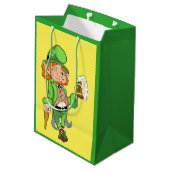Lucky Leprechaun Geschenktasche Mittlere Geschenktüte (Rückseite Schrägansicht)