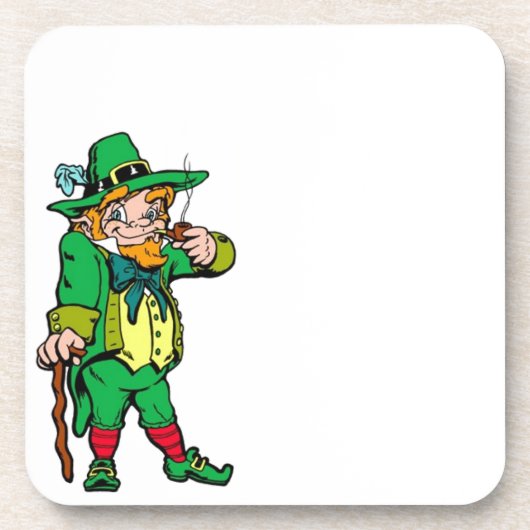 Lucky Leprechaun Getränkeuntersetzer (Vorderseite)