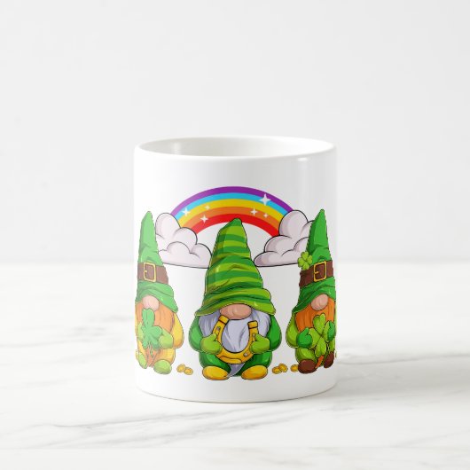 Lucky Leprechaun Gnomes Kaffeetasse (Mittel)