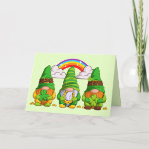 Lucky Leprechaun Gnomes Karte