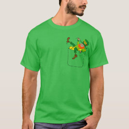 Lucky Leprechaun in meinem Pocket T-Shirt