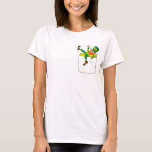 Lucky Leprechaun in meinem Pocket T-Shirt