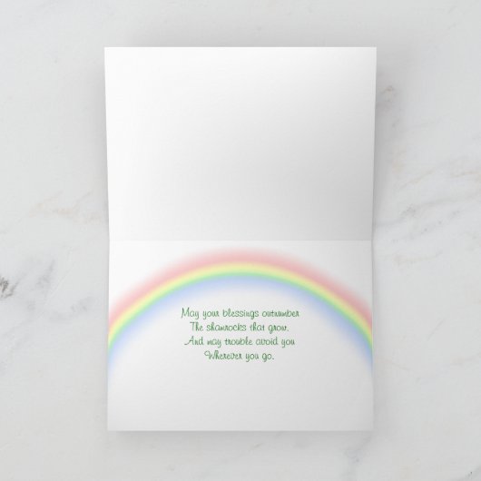 Lucky Leprechaun Karte (Innenseite)