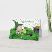 Lucky Leprechaun Karte (Vorderseite)