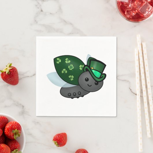 Lucky Leprechaun Ladybug Serviette (Beispiel)